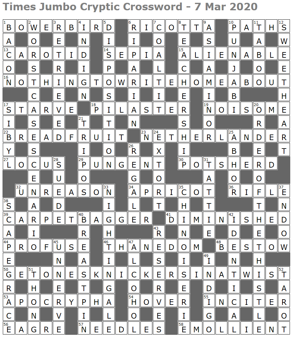 Times Jumbo Cryptic Crossword 1428 – Lucian Poll's Web Ramblings