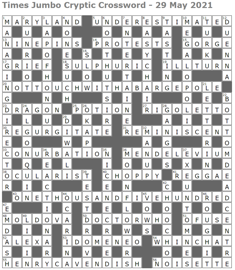 times jumbo crossword – Page 4 – Lucian 