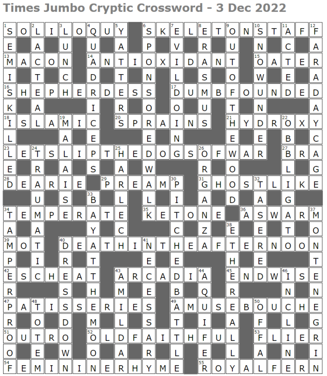Times Jumbo Cryptic Crossword 1438 – Lucian Poll's Web Ramblings
