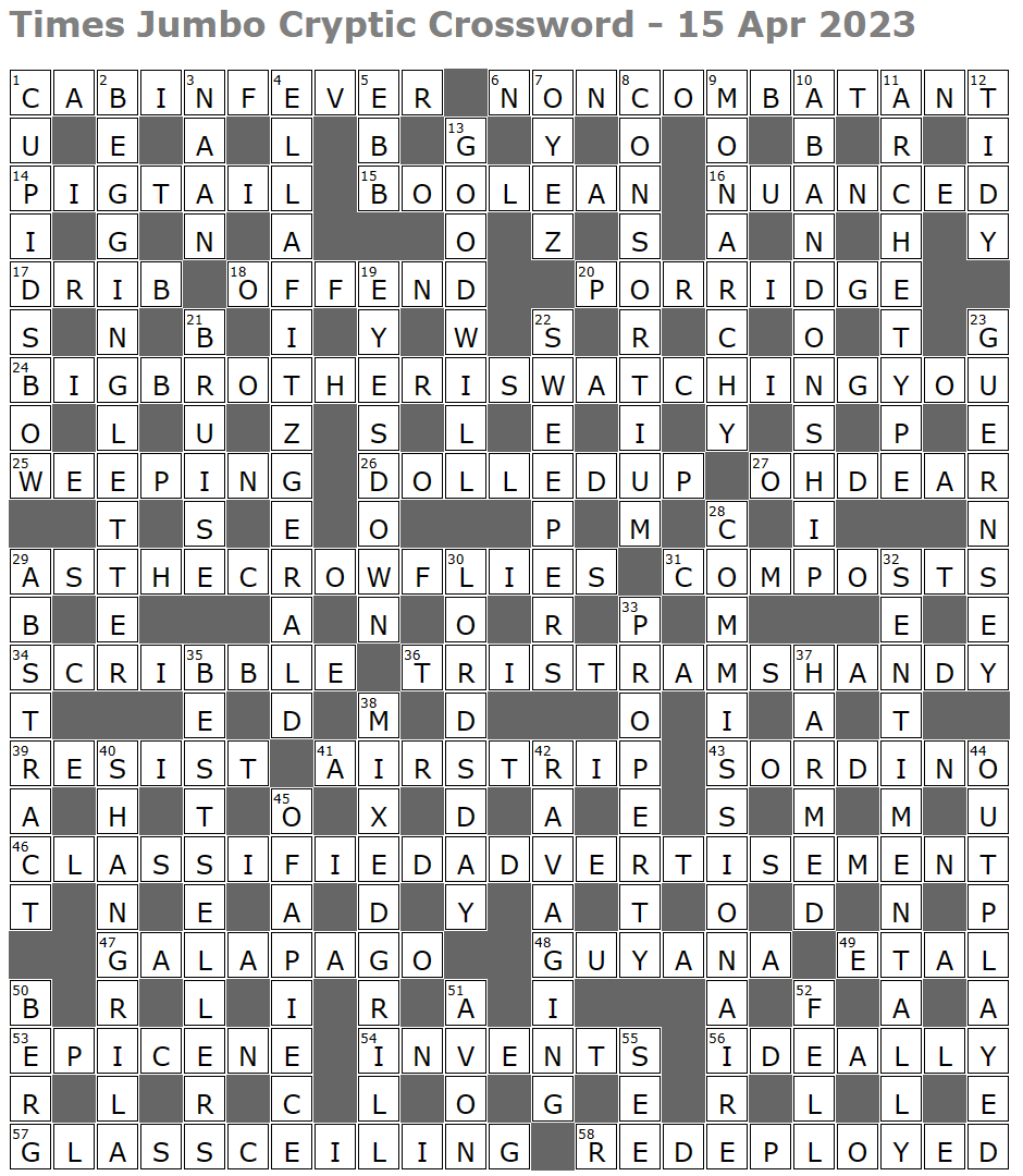 Times Jumbo Cryptic Crossword 1603 – Lucian Poll's Web Ramblings