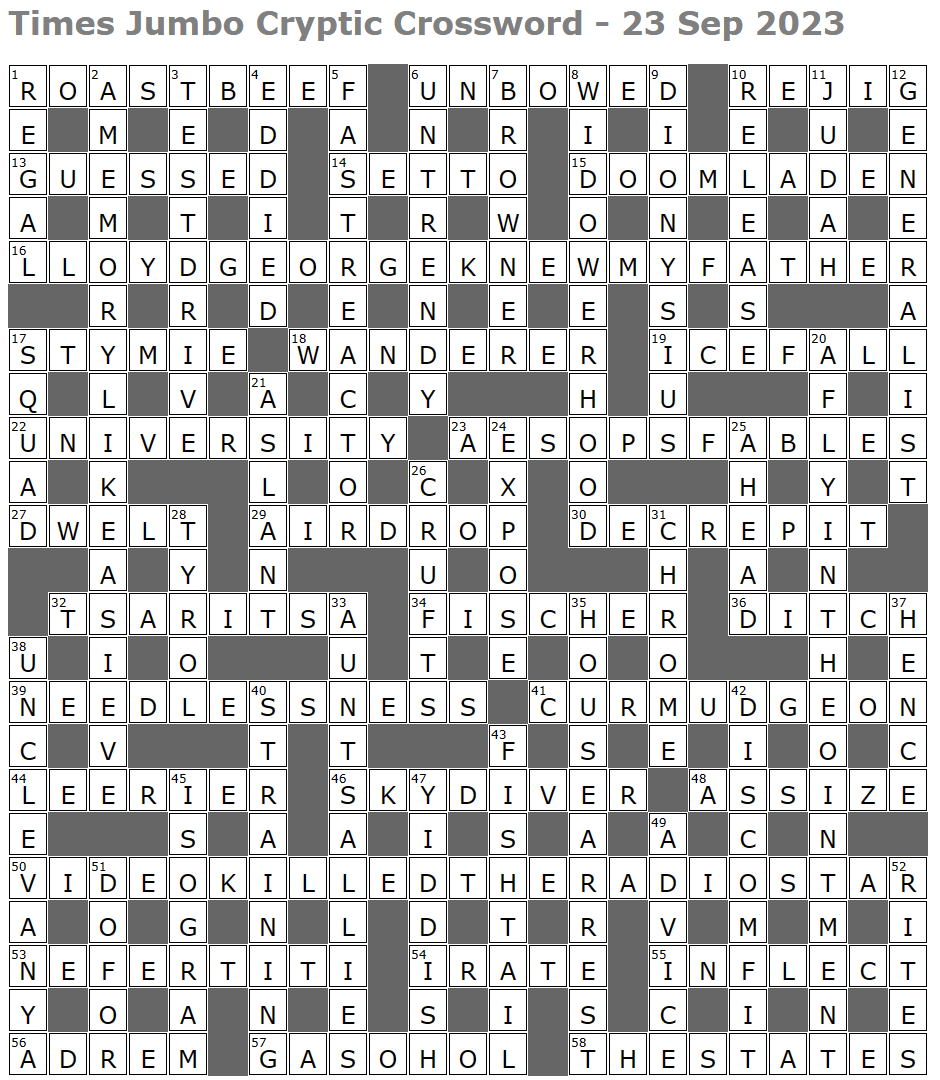 Times Jumbo Cryptic Crossword 1576 – Lucian Poll's Web Ramblings
